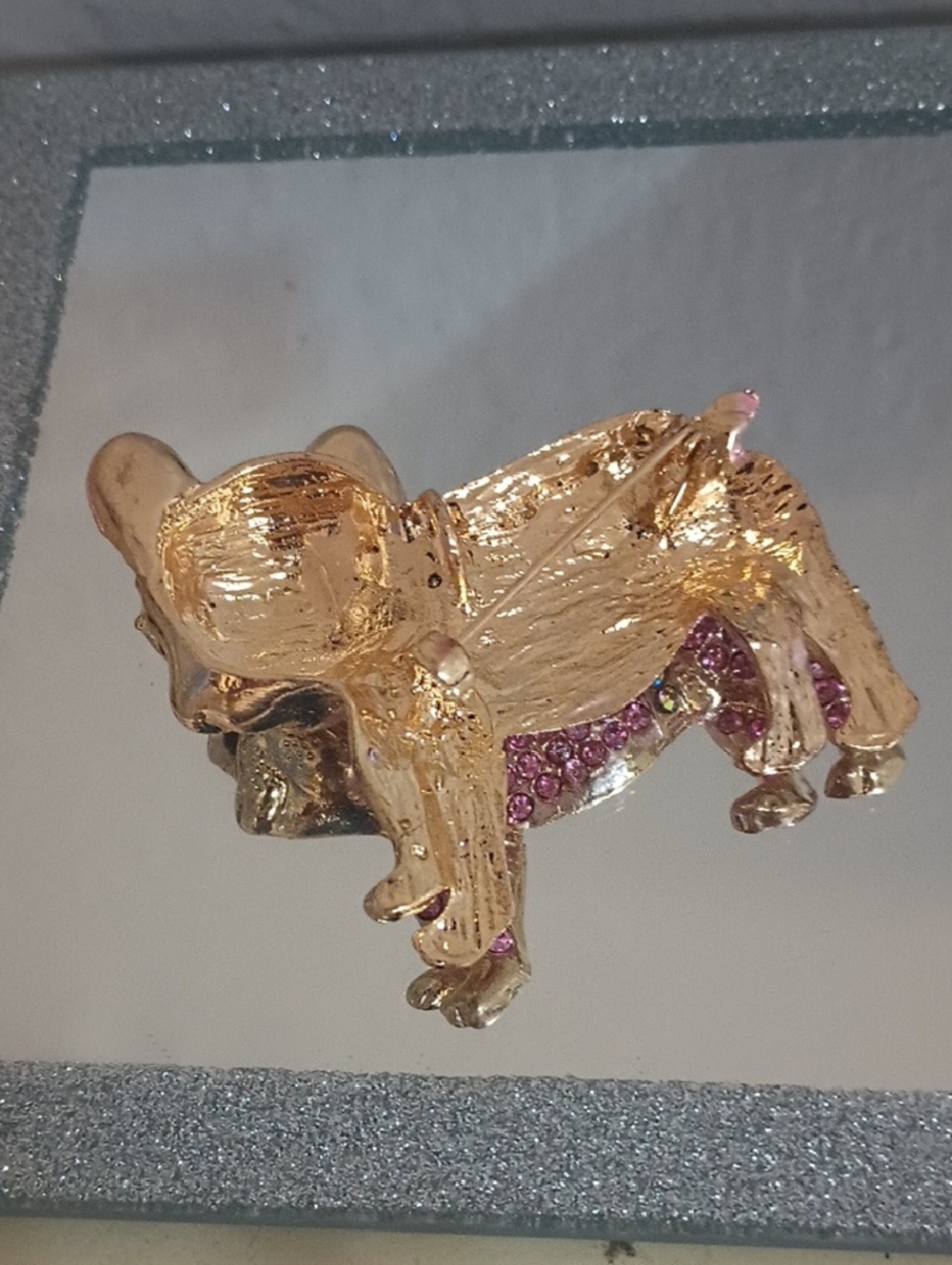Iced Out French Bulldog Brooch - Picture 3 of 6
